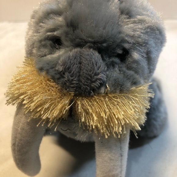 Ganz Webkinz Gray Walrus Artic Ocean Sea Plush Stuffed Animal HM332 No Code 10” - Picture 8 of 11